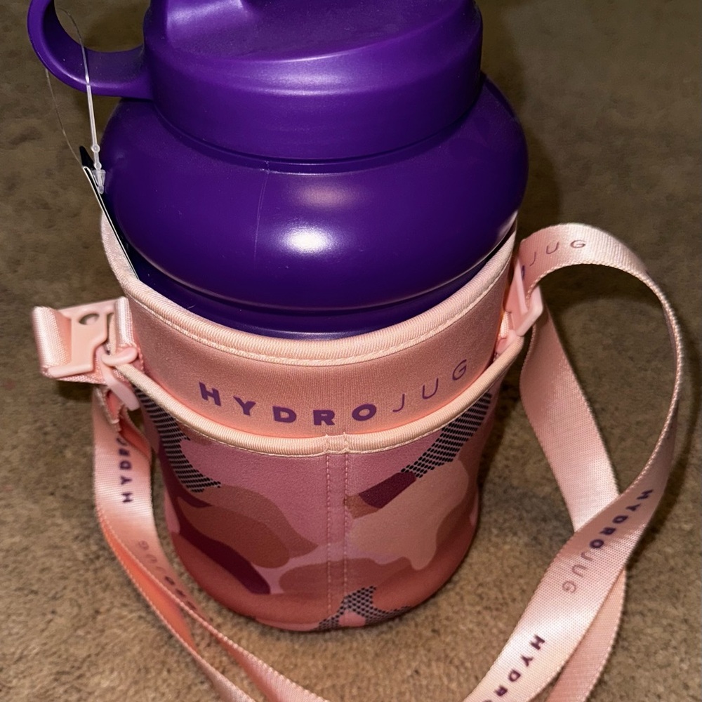 HydroJug Purple Bottle with Camo Sleeve